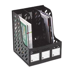 Marbig magazine racks 3 section 3 section