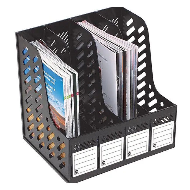 Marbig magazine racks 4 section 4 section