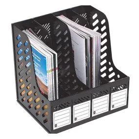 Marbig magazine racks 4 section 4 section