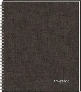 Mead Cambridge 1-Subject Wirebound Business Notebook' Lgl Rule' Ltr' We' 80 Pages