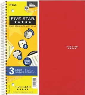 Mead Wirebound Notebook' College Rule' Letter' White' 150 Sheets/Pad
