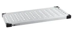 Metro 1424LG Super Erecta&reg; Louvered/Embossed Galvanized Solid Shelf, 14" x 24"