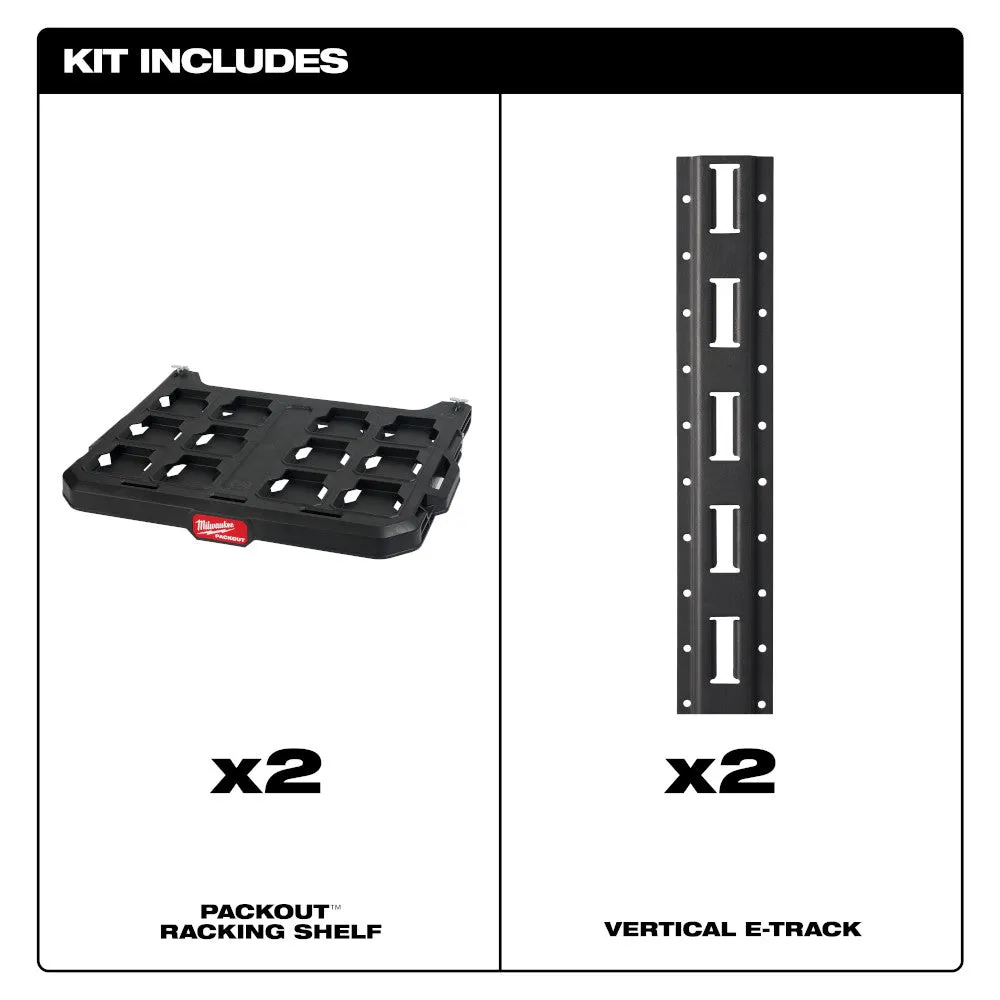 Milwaukee 48-22-8480 PACKOUT Heavy Duty Racking Kit w/ 50 Pound Capacity