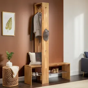 Modern Wardrobe Type Cloth Storage/Hanging With Bench By Miza