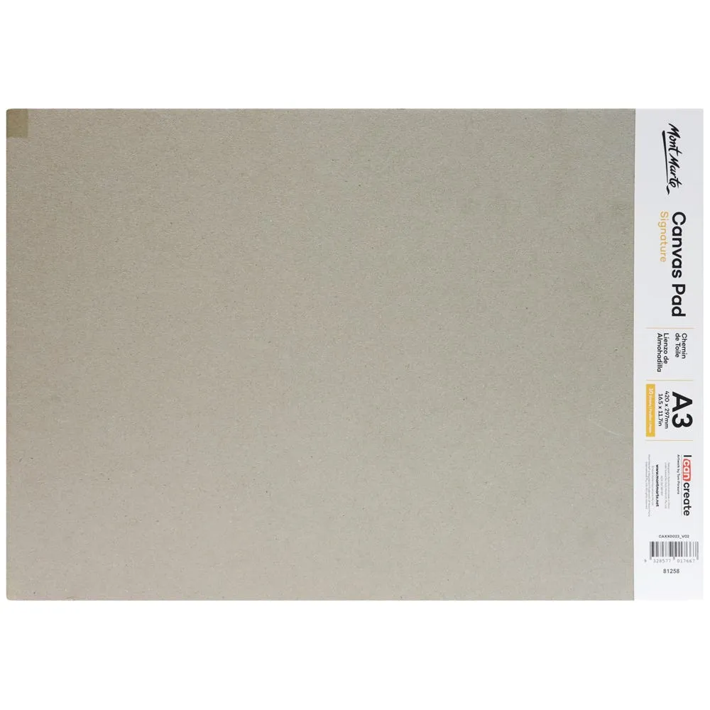 Mont Marte Canvas Pad 10 Sheet A3