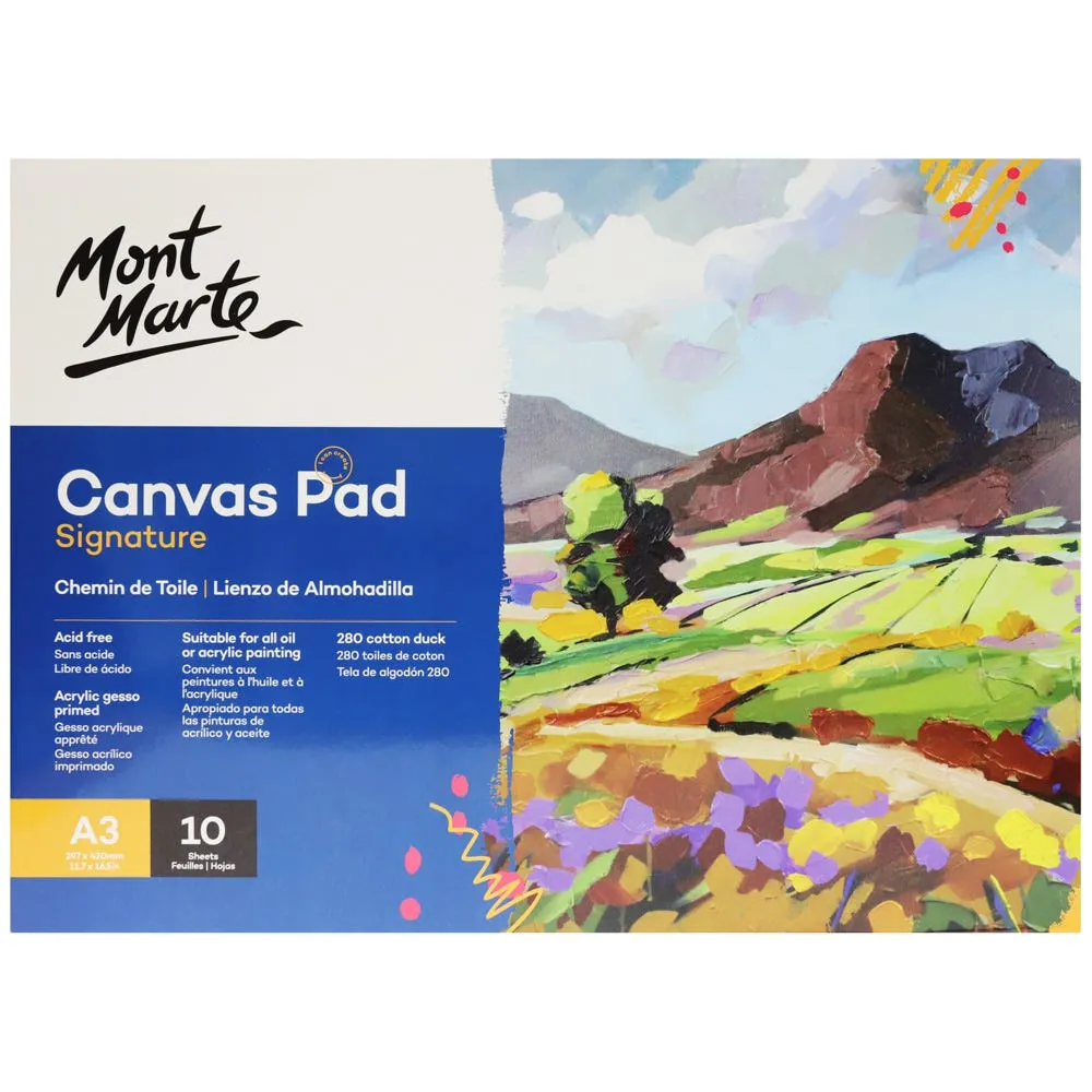 Mont Marte Canvas Pad 10 Sheet A3