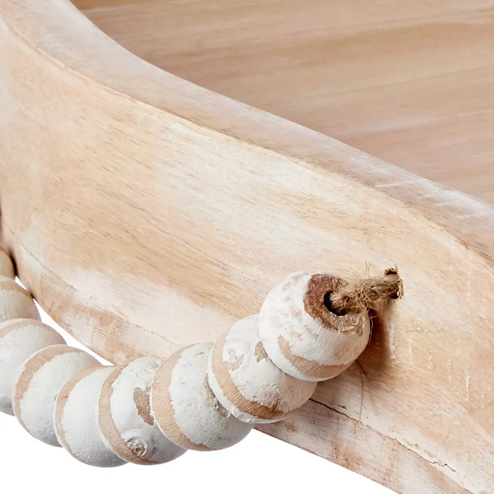 Mud Pie Scalloped Beaded Tray