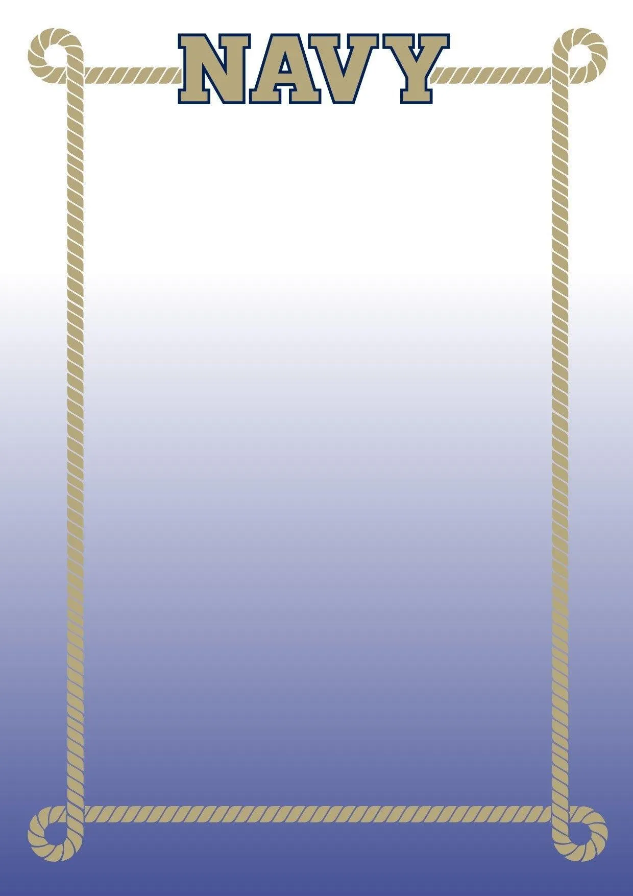 Naval Academy Rope Outline / Notepad
