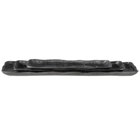 Nickel Artisan Trays, Set of 3