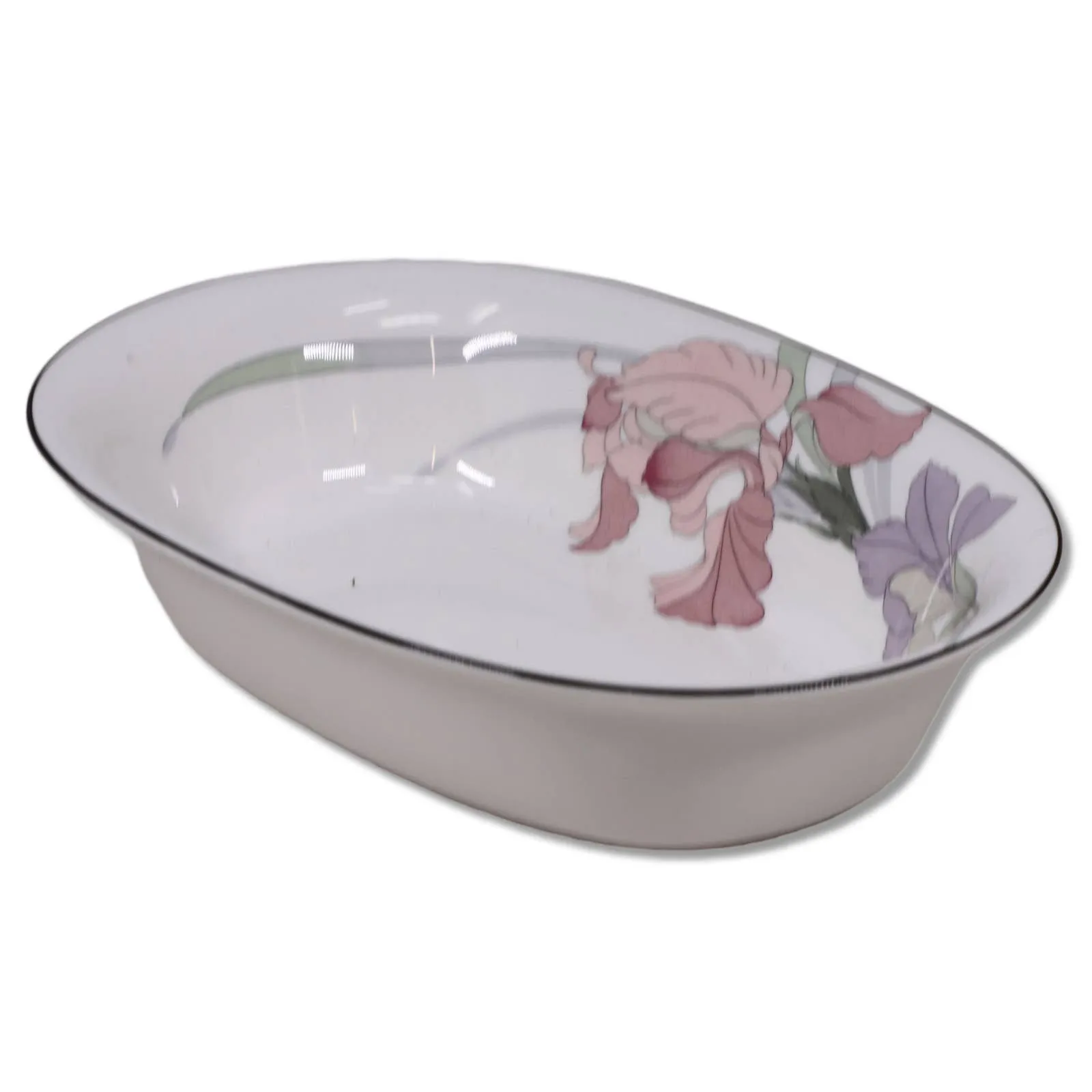 Noritake 9091 New Decade Cafe Du Soir Oval Vegetable Bowl Vintage