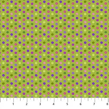 Northcott Fabric Wine Dots, Green Multi, Life Happens Wine Helps Collection by Ellen and Clark Studio 24567-74