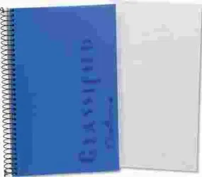 Notebook W/Blue Cover Narrow Rule 5-1/2 X 8-1/2 White 100 Sheets/Pad