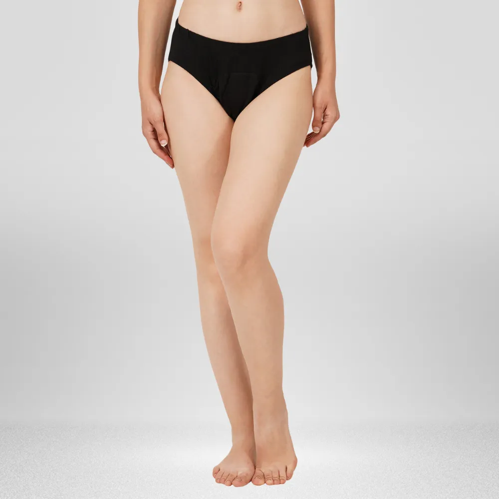 Pad Free Menstrual / Period Panty | Bamboo Fabric | Hygienic | Soft | Black