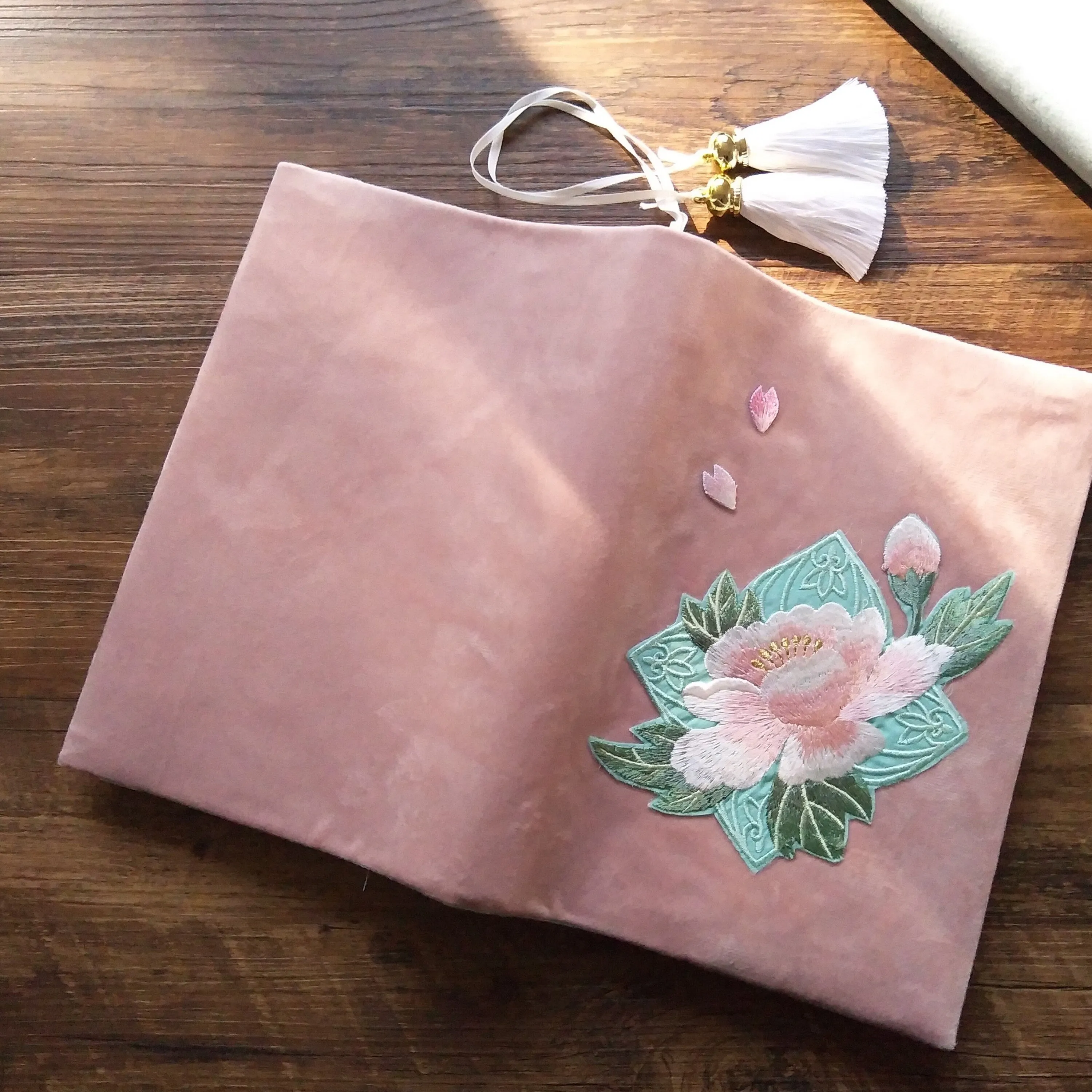Personalized Handmade Notebook Cover A5 Size Embroidery Journal Sleeve Antique Fabric Planner Bamboo Orchid Crane Traveler's Notebook Gift