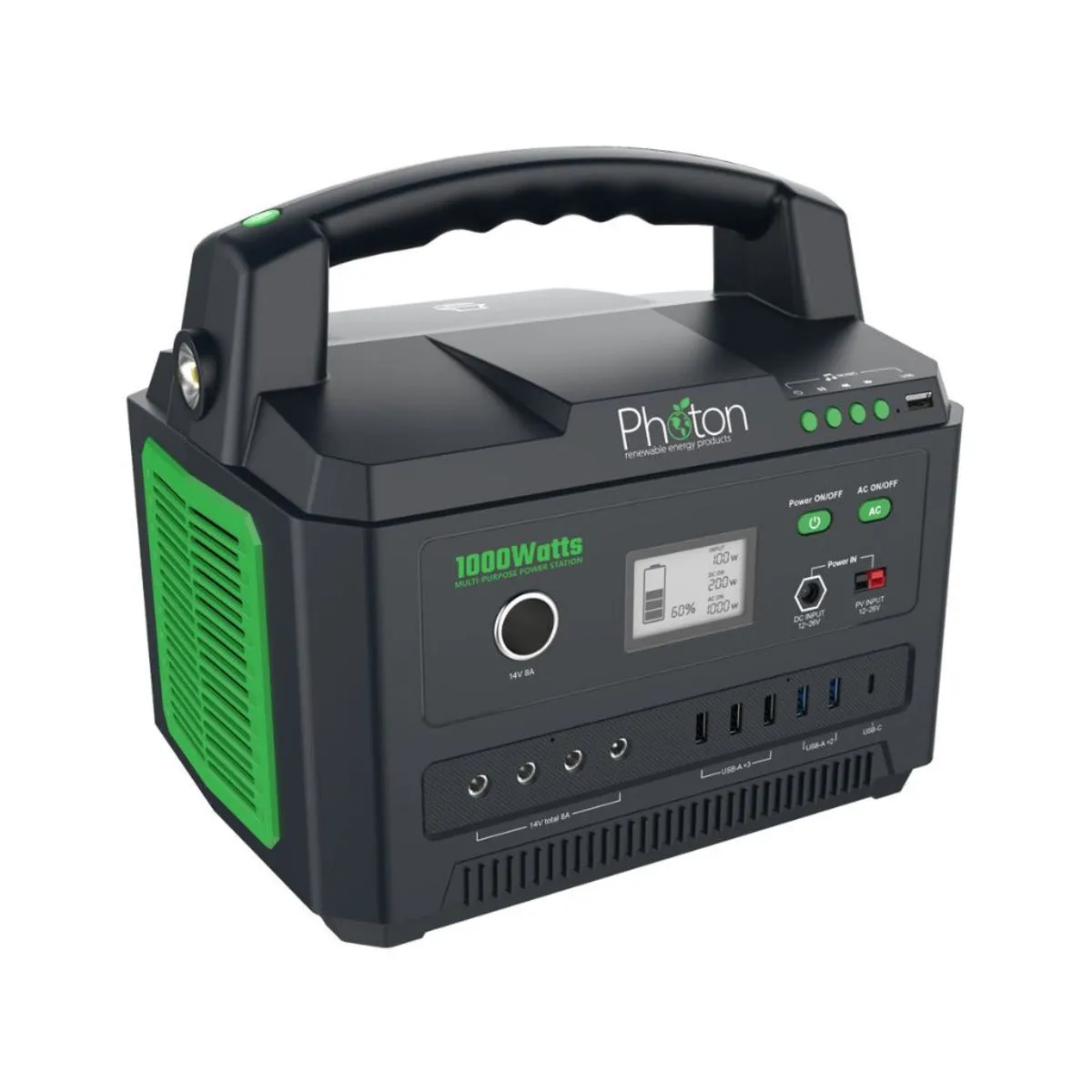 Photon 1000W Portable Power Station With UPS