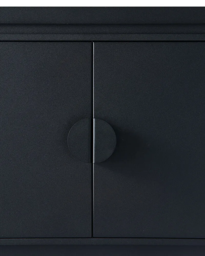 Pols Potten Wide Toss Cabinet in Black Metal