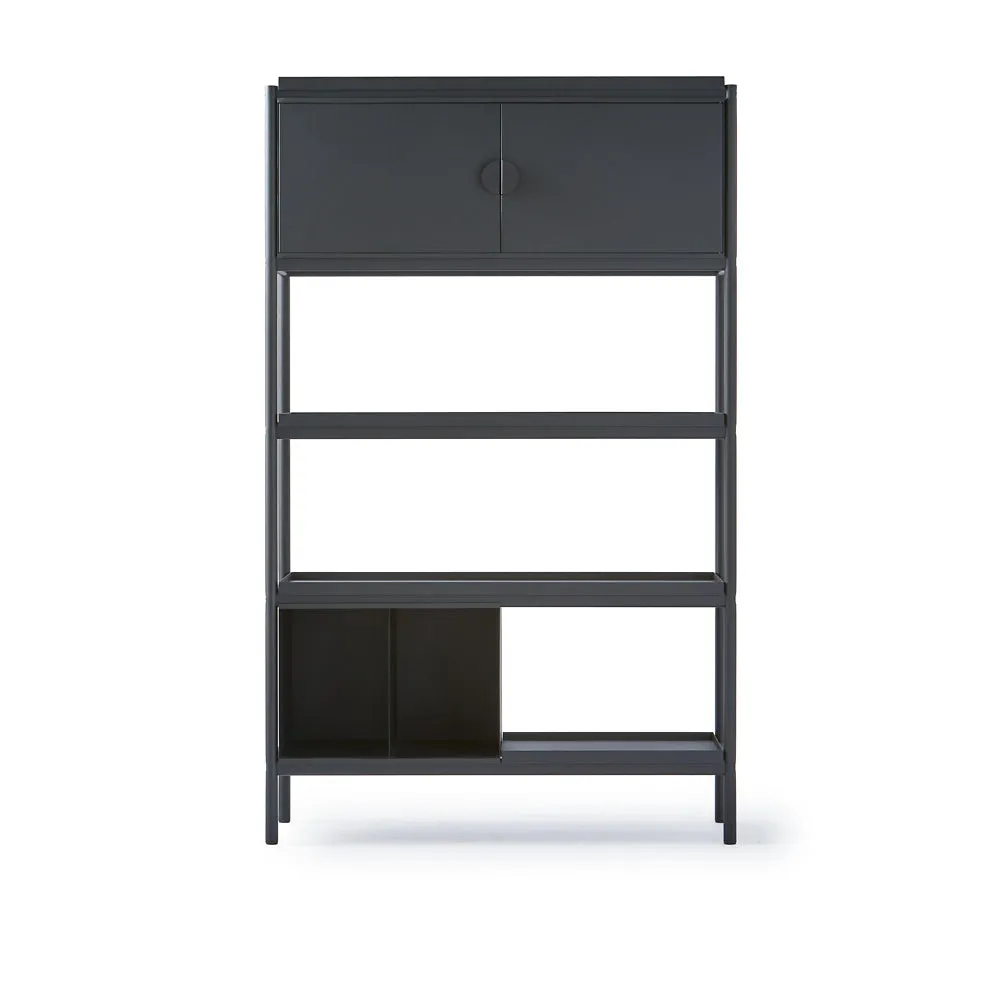 Pols Potten Wide Toss Cabinet in Black Metal