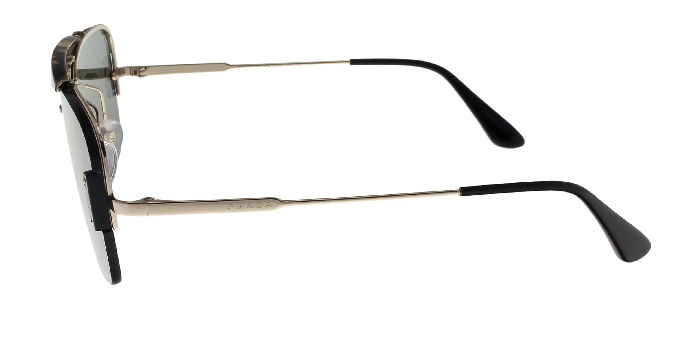 Prada  PR56VS 09R254 CONCEPTUAL Medium Havana/Pale Gold  Square Sunglasses