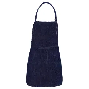 Pre-Washed Denim Bib Adjustable Apron (3 Pockets)