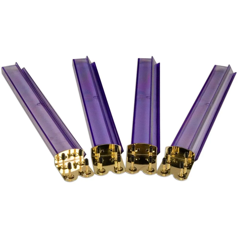 Purple Acrylic Mahjong Racks 18" - Set of 4