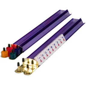 Purple Acrylic Mahjong Racks 18" - Set of 4