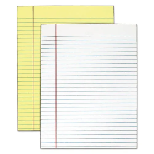 "the Legal Pad" Glue Top Pads, Wide-legal Rule, 8.5 X 11, White, 50 Sheets, 12-pack