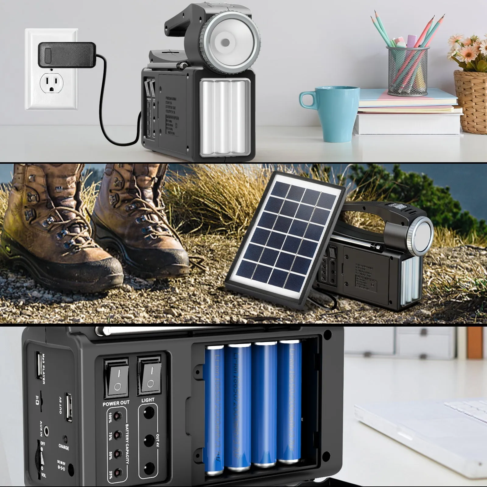 Raddy RF-L3 Portable Solar Generator | with Solar Panel | Flashlight  Music Player [DISCONTINUED]