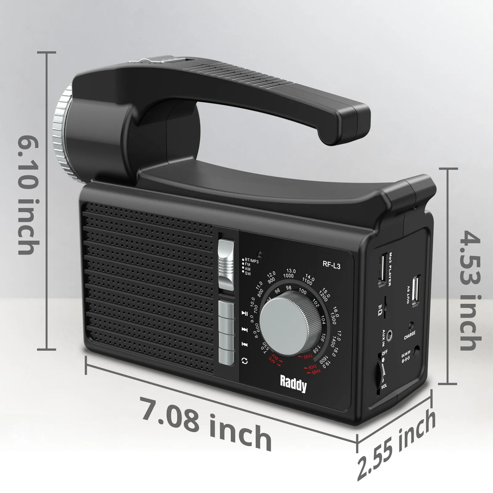 Raddy RF-L3 Portable Solar Generator | with Solar Panel | Flashlight  Music Player [DISCONTINUED]