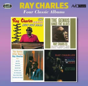 RAY CHARLES - Four Classic Albums (The Genius Hits The Road / The Genius Sings The Blues / The Genius After Hours / Genius   Soul = Jazz)