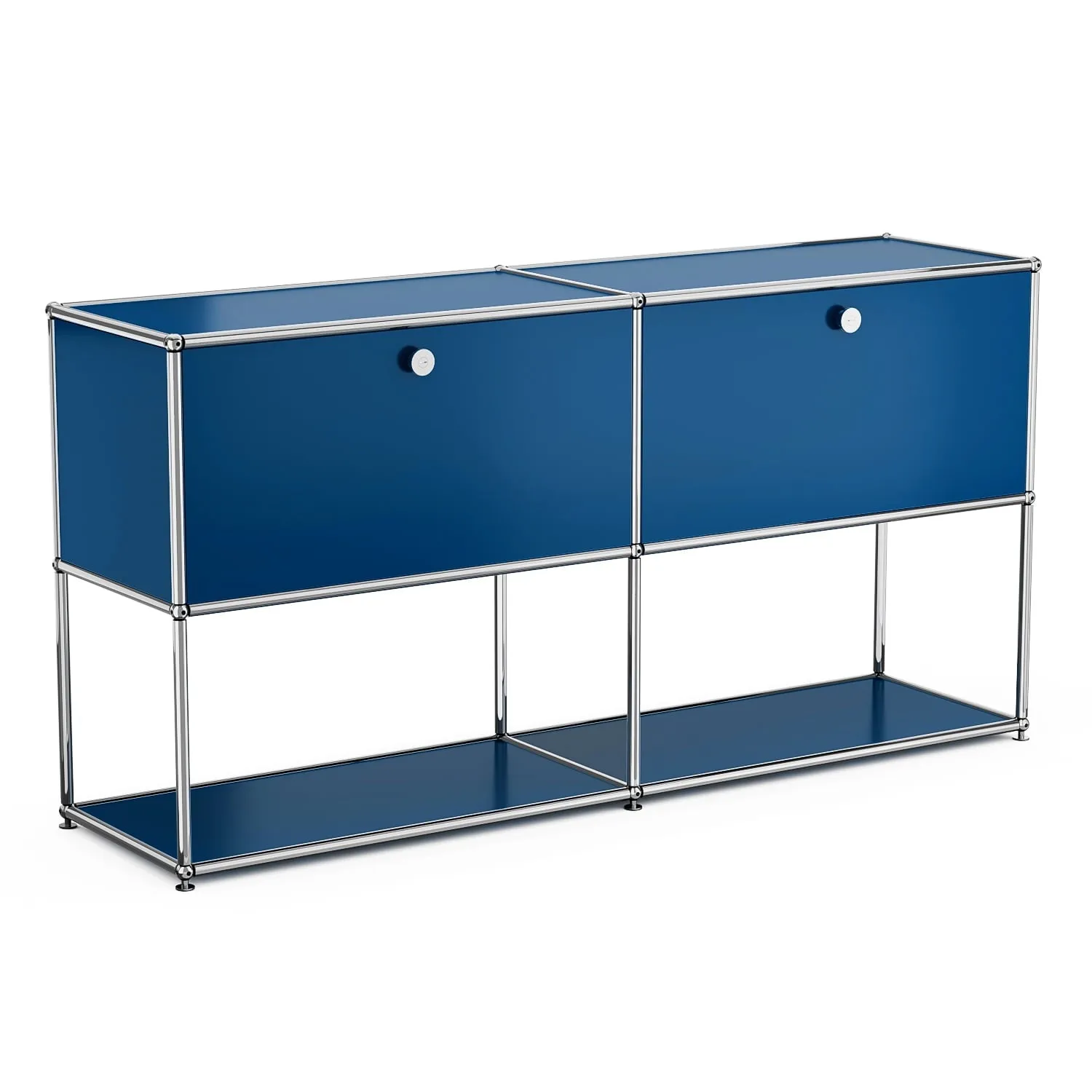 relaxed Metal Steel Storage Organizer Open Closet Freestanding Cube Shelf Bookcase for Living Room Bedroom,White