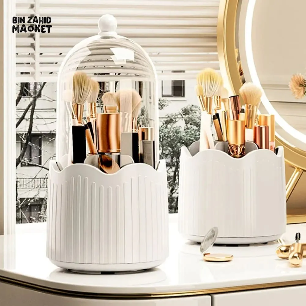 ROTATING MAKEUP BRUSH HOLDER