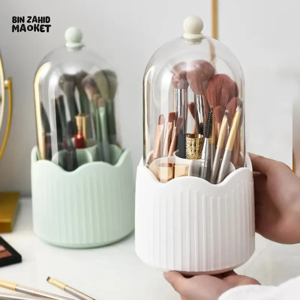ROTATING MAKEUP BRUSH HOLDER