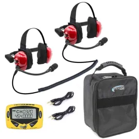 Rugged Radios H80 Track Talk Linkable Headset With Nitro Bee UHF Race Receiver