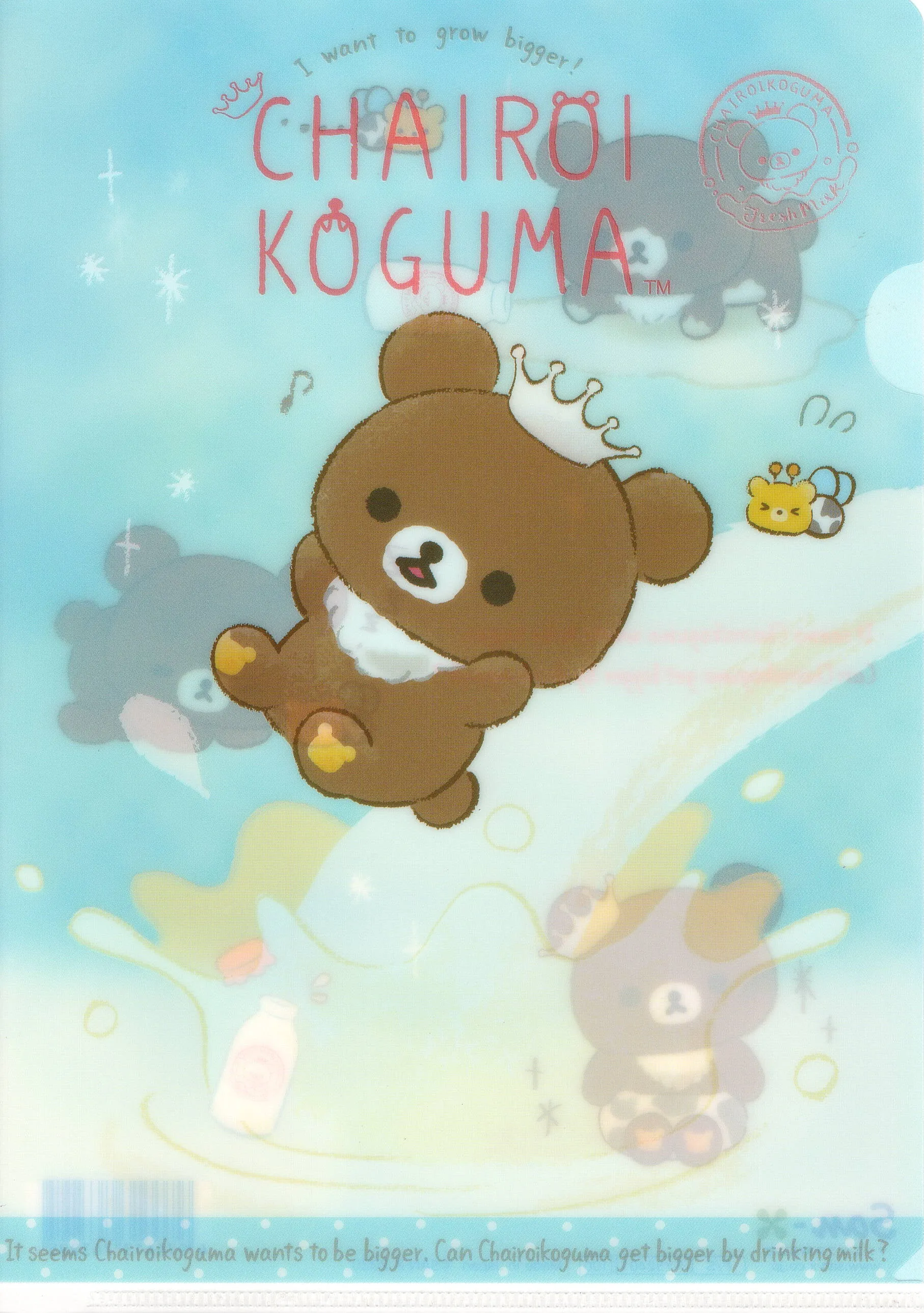 San-x 2020 Chairoikoguma File Folder
