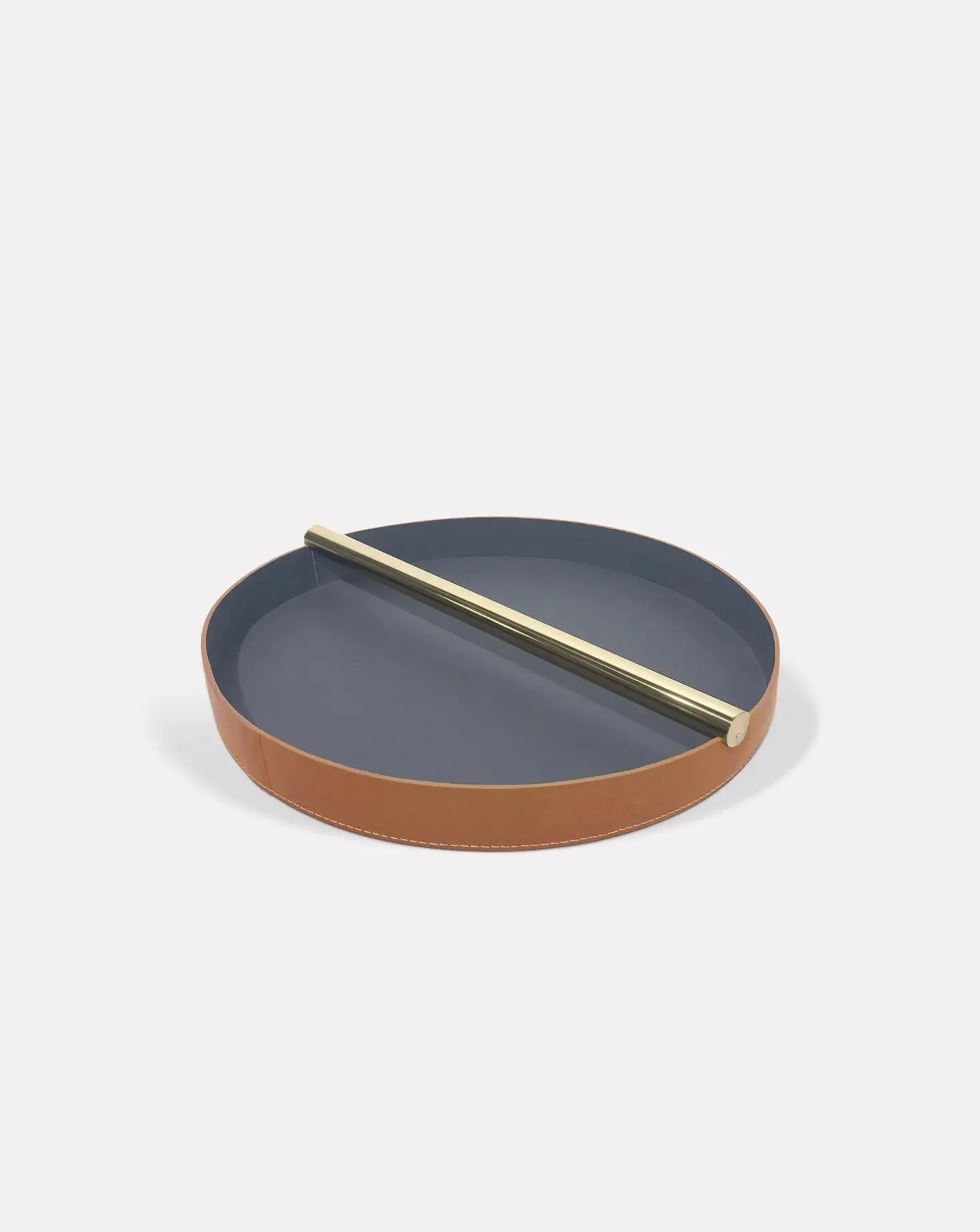 Set of 3 Julie Large Leather Centrepiece Trays
