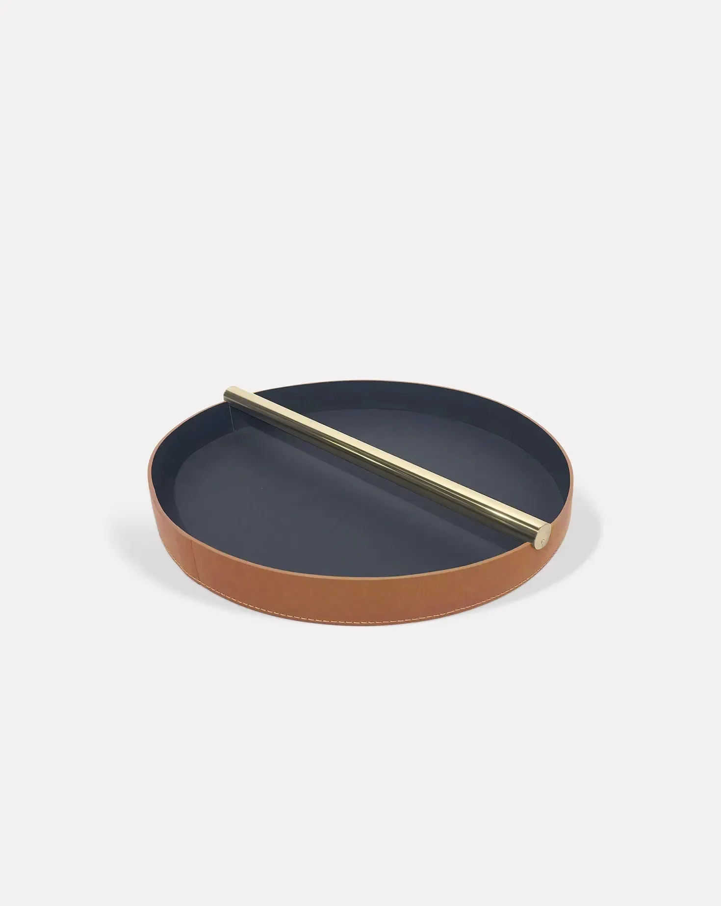 Set of 3 Julie Large Leather Centrepiece Trays