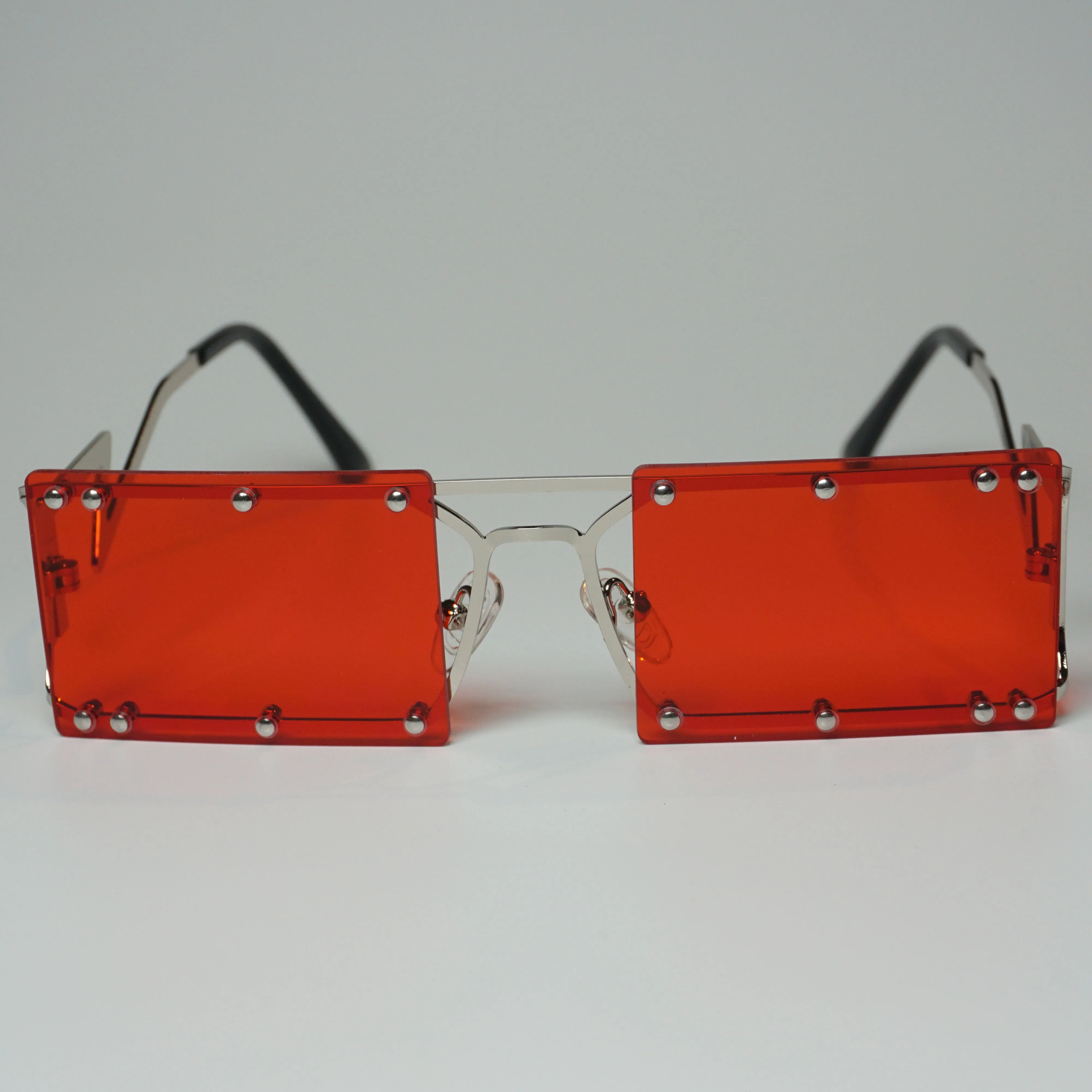 ShantelBoss Rimless Studded Rectangular Sunglasses