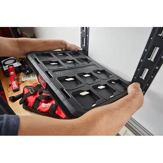 Shelving - Milwaukee 2pc 20" Vertical E-Track for PACKOUT™ Racking Shelves, 48-22-8482