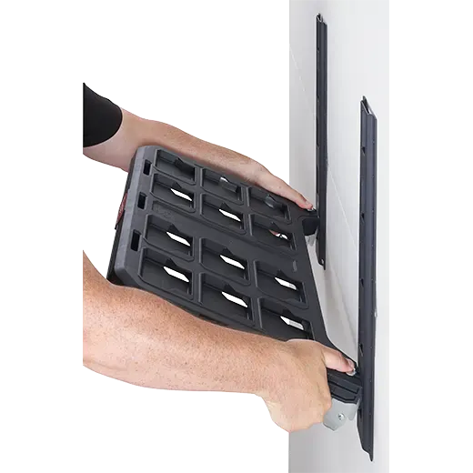 Shelving - Milwaukee 2pc 20" Vertical E-Track for PACKOUT™ Racking Shelves, 48-22-8482