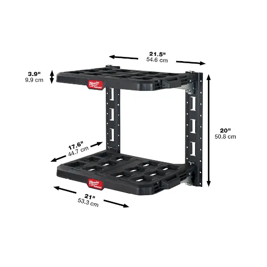 Shelving - Milwaukee PACKOUT™ 2-Shelf Racking Kit, 48-22-8480