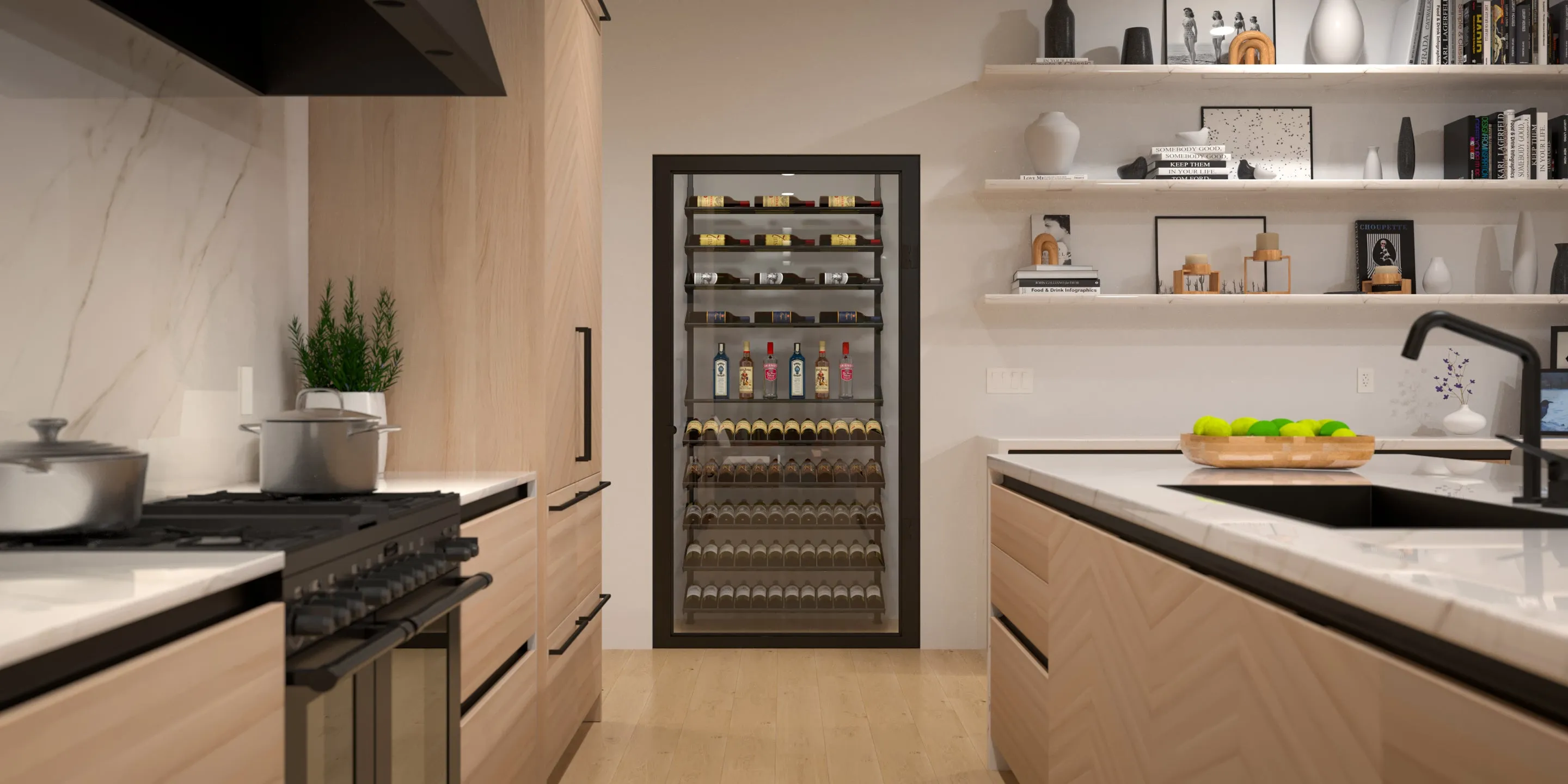 Showcase Series Centerpiece Kit Wine Rack, Wine Display Racks, Wine Cork Out and Bottle Shelf (90-100 Bottle)
