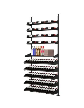 Showcase Series Centerpiece Kit Wine Rack, Wine Display Racks, Wine Cork Out and Bottle Shelf (90-100 Bottle)