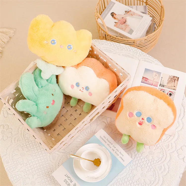 Small Fluffy Plushie Cushion | Toast