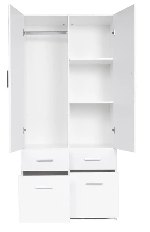 Snow 03 Hinged Wardrobe 92cm