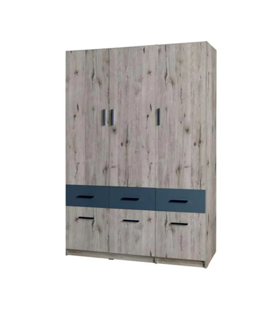 Snow 04 Hinged Wardrobe 136cm