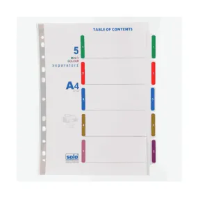 Solo Separators With Index SP505