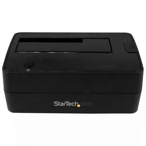 StarTech.com Drive Dock SATA/600 - USB 3.1 Type B Host Interface - UASP Support External - Black - 1 x Total Bay - 1 x 2.5"/3.5" Bay - Plastic