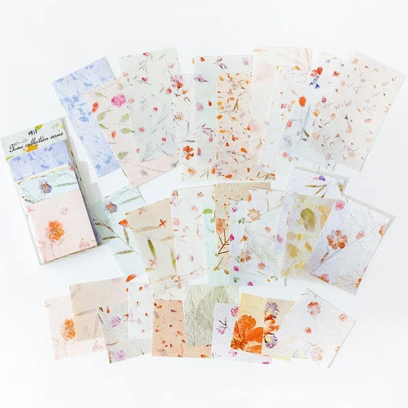Sugar Poetry Retro Pattern Material Pack Time Collection Book Series Retro Decorative Paper Hand Account Material Paper
