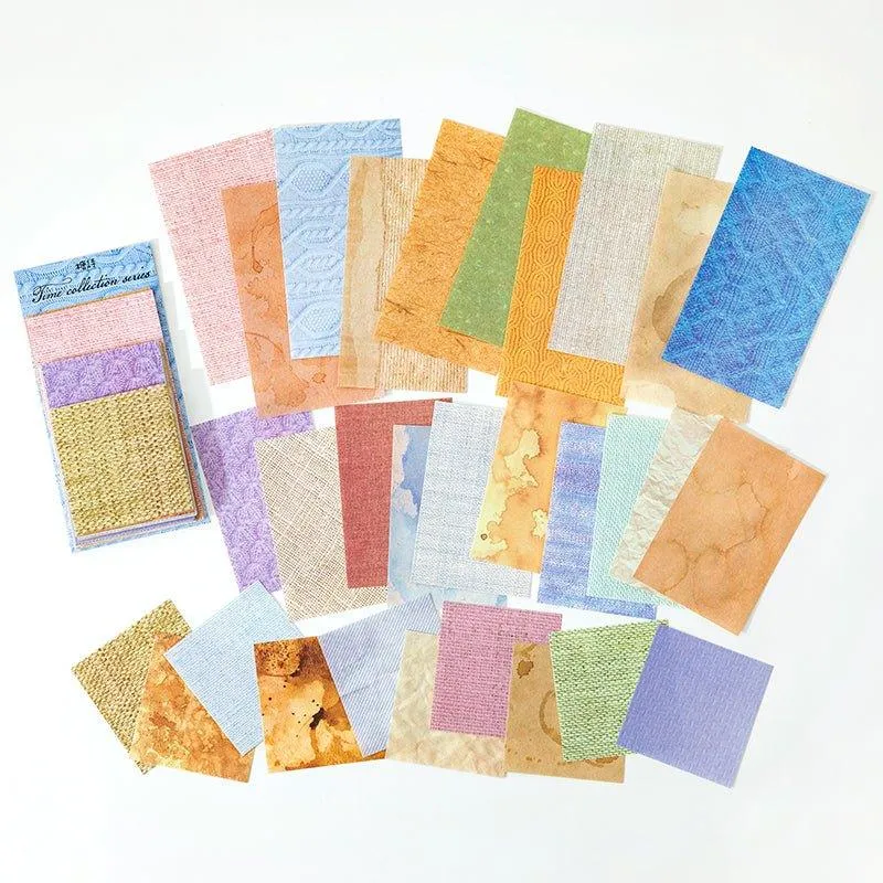 Sugar Poetry Retro Pattern Material Pack Time Collection Book Series Retro Decorative Paper Hand Account Material Paper