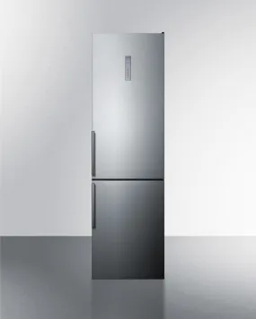 Summit 24" Wide Bottom Freezer Refrigerator With Icemaker - FFBF192SSIM